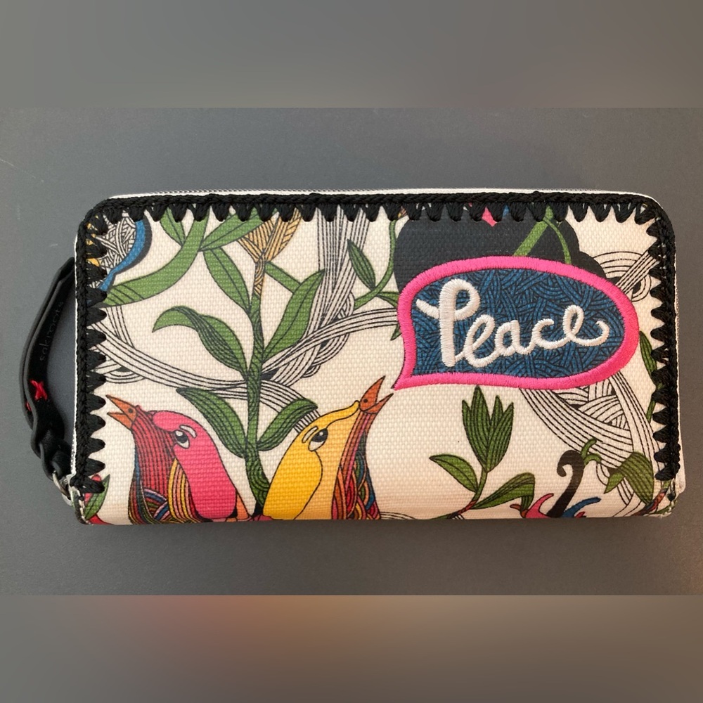 Sakroots long zip wallet